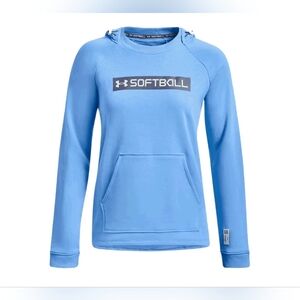 Women's Under Armour Carolina Blue "Softball" Hoodie-Size Medium